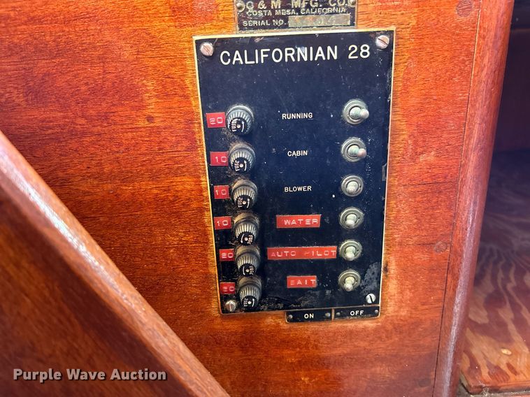 image for item NQ9870 1966 California  boat