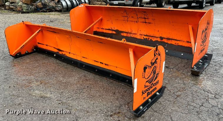 image for item NQ9902 Buyers Scoop Dogg  skid steer snow pusher