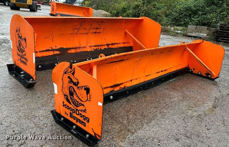 image for item NQ9902 Buyers Scoop Dogg  skid steer snow pusher