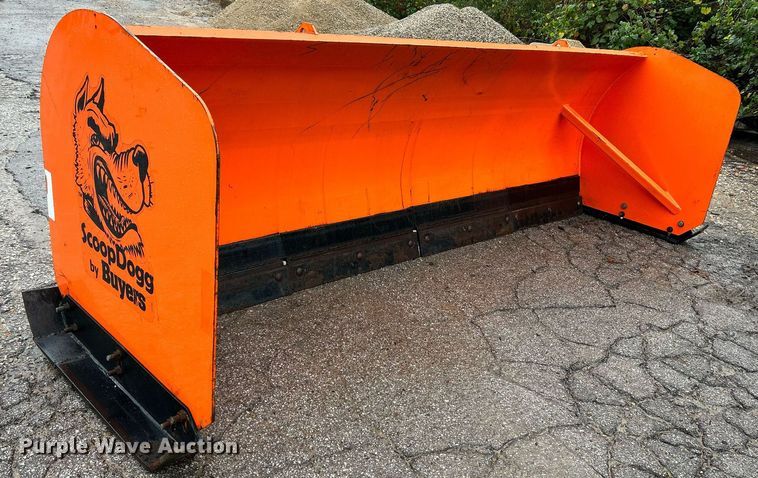 image for item NQ9903 Buyers Scoop Dogg  skid steer snow pusher