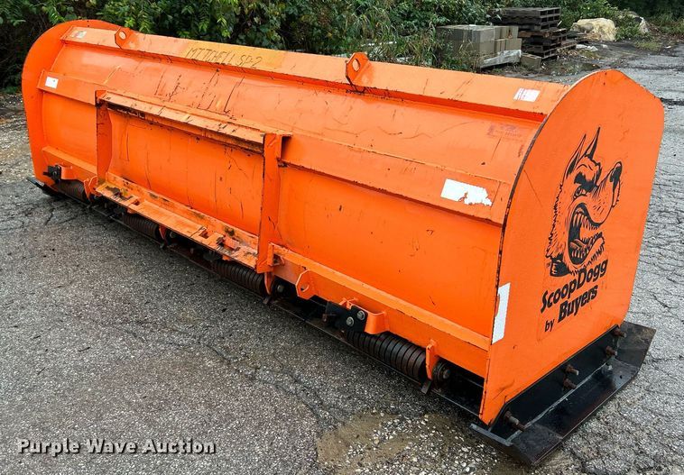 image for item NQ9903 Buyers Scoop Dogg  skid steer snow pusher
