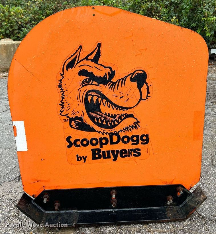 image for item NQ9903 Buyers Scoop Dogg  skid steer snow pusher