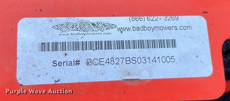 image for item NX9885 Bad Boy Elite  ZTR lawn mower