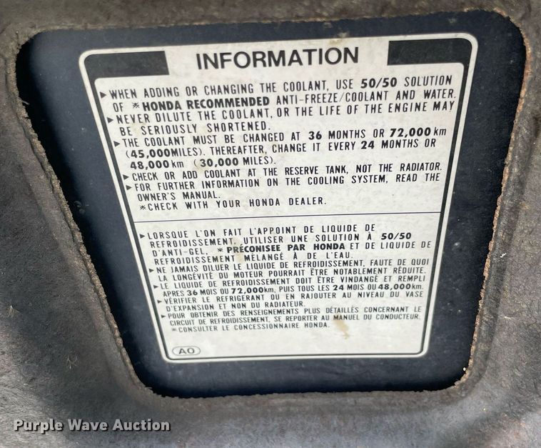 image for item NY9941 2000 Honda Accord