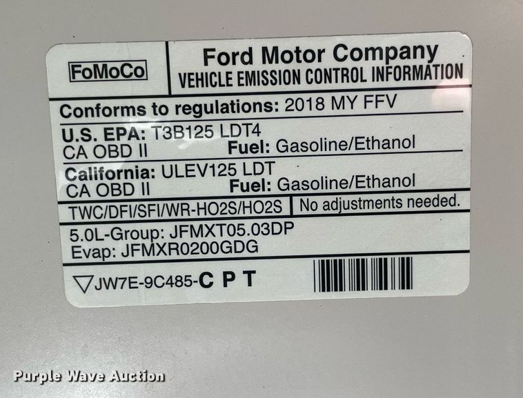 image for item NY9988 2018 Ford F150 Lariat SuperCrew pickup truck