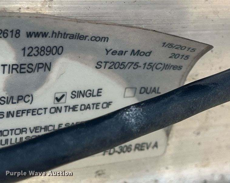 image for item OA9000 2015 H&H Trailers  utility trailer