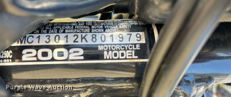 image for item OA9001 2002 Honda Rebel  motorcycle