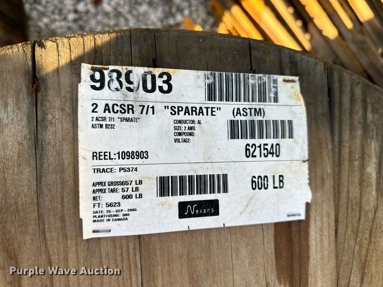 image for item OF9042 (6) spools of cable