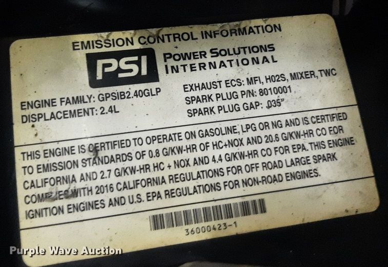 image for item OF9510 2017 Utilev UT25P  forklift