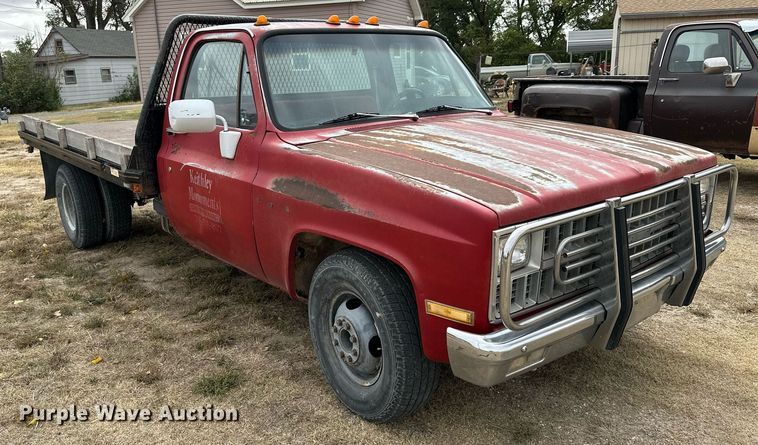 image for item OK9005 1982 Chevrolet C30 Custom Deluxe  flatbed pickup truck