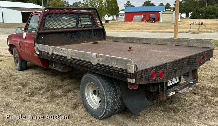 image for item OK9005 1982 Chevrolet C30 Custom Deluxe  flatbed pickup truck