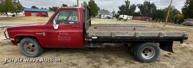 image for item OK9005 1982 Chevrolet C30 Custom Deluxe  flatbed pickup truck