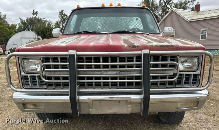 image for item OK9005 1982 Chevrolet C30 Custom Deluxe  flatbed pickup truck