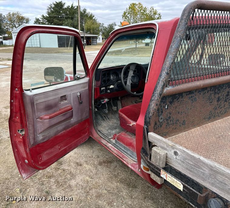 image for item OK9005 1982 Chevrolet C30 Custom Deluxe  flatbed pickup truck