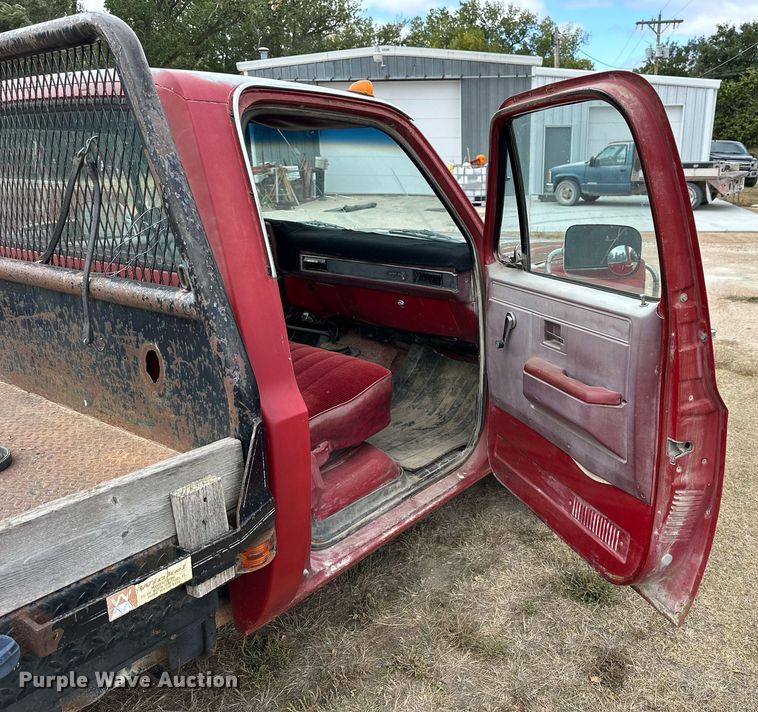 image for item OK9005 1982 Chevrolet C30 Custom Deluxe  flatbed pickup truck