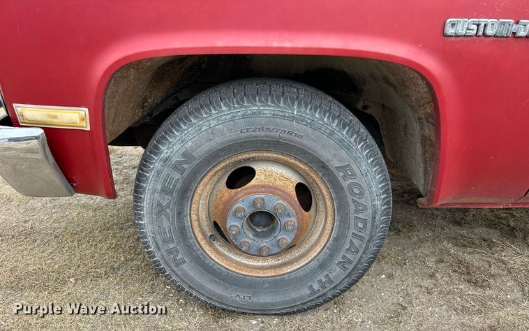 image for item OK9005 1982 Chevrolet C30 Custom Deluxe  flatbed pickup truck