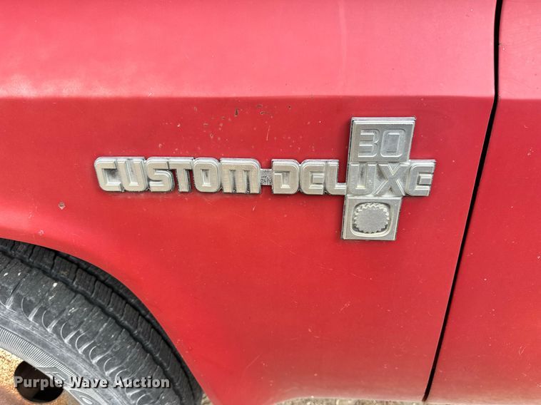 image for item OK9005 1982 Chevrolet C30 Custom Deluxe  flatbed pickup truck