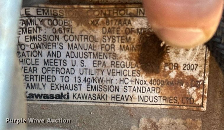 image for item OK9030 2007 John Deere Gator XUV  utility vehicle