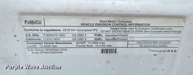 image for item OL9036 2019 Ford E350 Super Duty  utility van