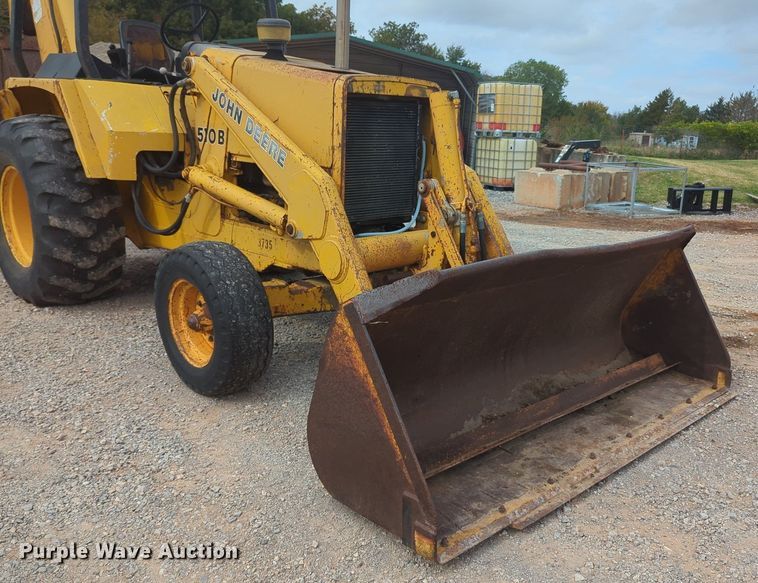 image for item OL9057 1983 John Deere 510B  backhoe