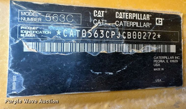 image for item DH1923 2012 Caterpillar 563C  feller buncher