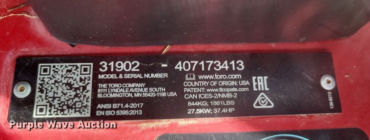 image for item DK1130 Toro Groundsmaster 3300  lawn mower