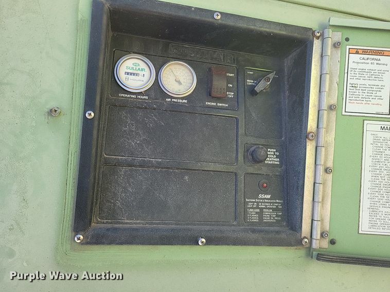 image for item DK1137 2006 Sullair 185CA  air compressor