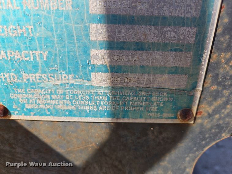 image for item DK1147 Gradall  forklift forks