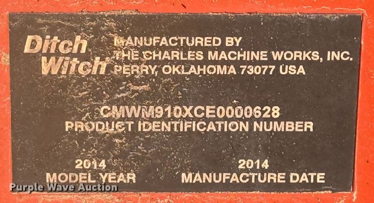 image for item DK2561 2014 Ditch Witch RT100  trencher