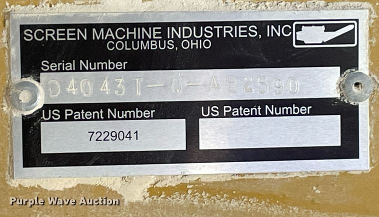 image for item DM0419 2016 Screen Machine Industries 4043T Impact  crushing plant