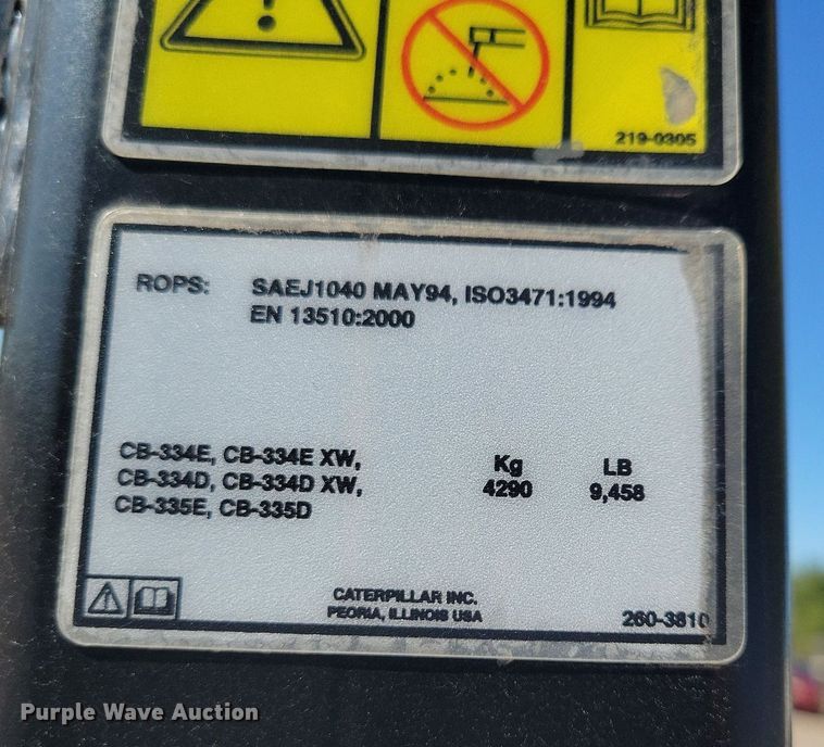image for item DN4143 2004 Caterpillar CB-334D  double drum vibratory roller