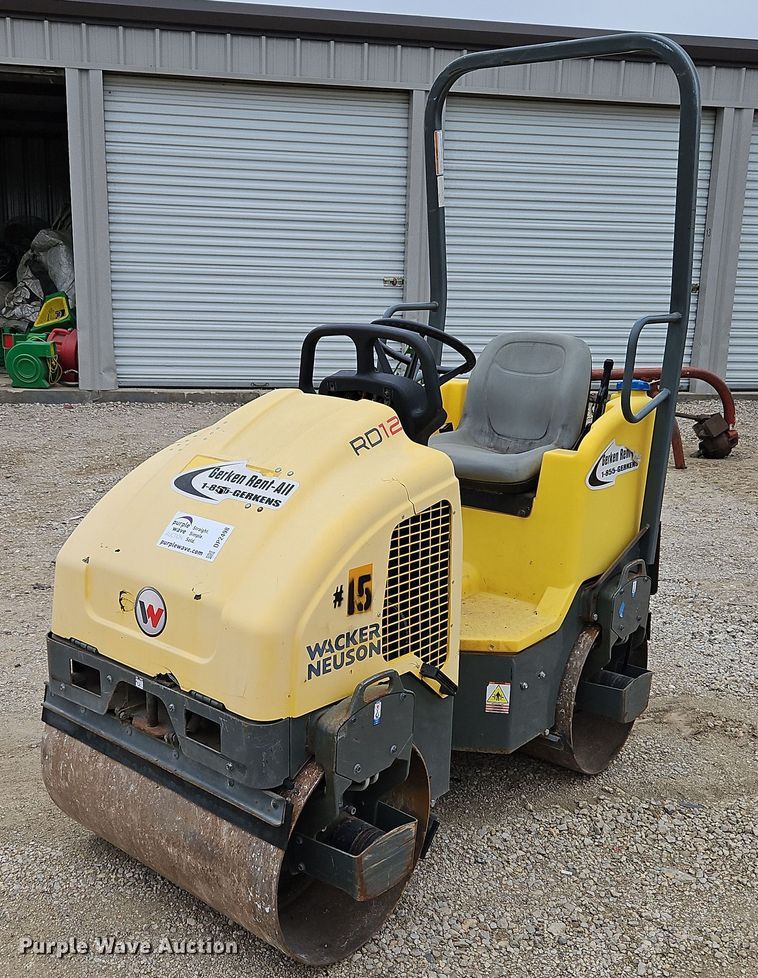 image for item DP2498 Wacker Neuson RD12  double drum vibratory roller