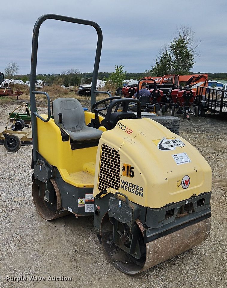 image for item DP2498 Wacker Neuson RD12  double drum vibratory roller