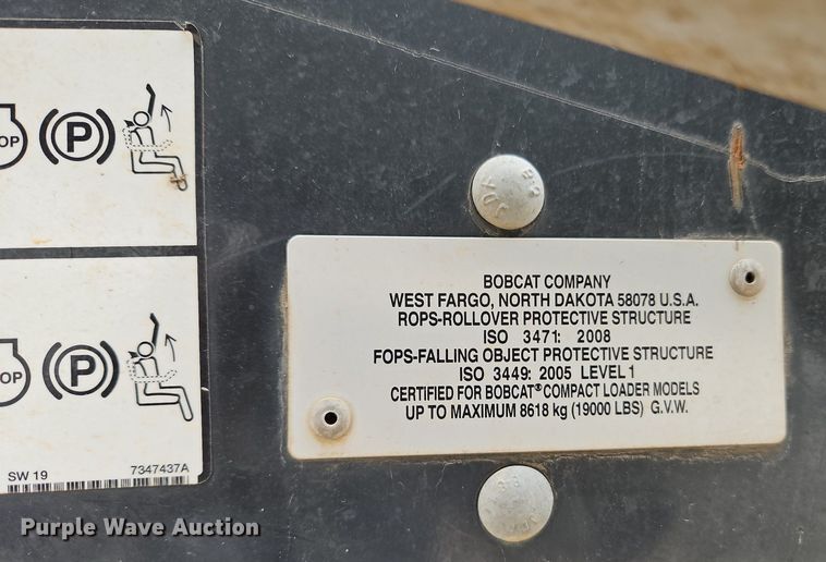 image for item DP2502 2021 Bobcat S62  skid steer loader