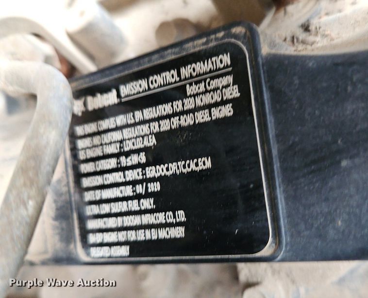 image for item DP2502 2021 Bobcat S62  skid steer loader