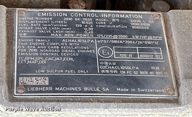 image for item DQ0962 2010 Liebherr  PR734 LGP dozer