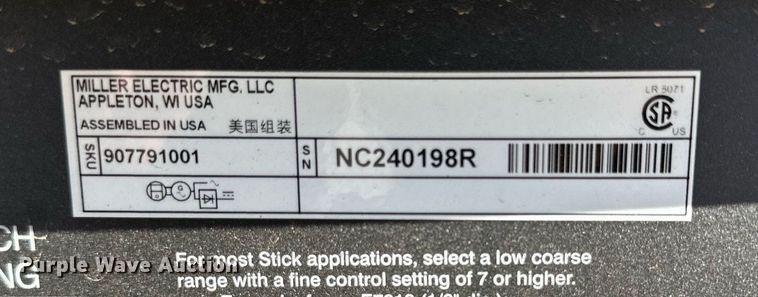 image for item DQ1452 Miller  welder/generator