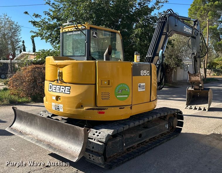 image for item DQ1459 2018 John Deere 85G  mini excavator
