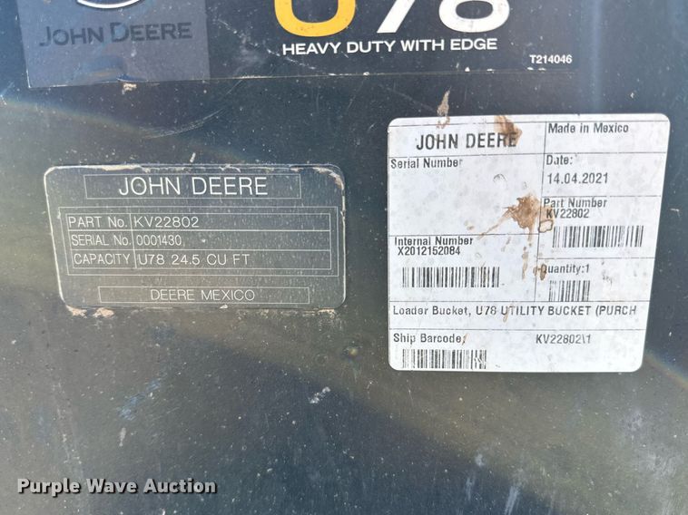 image for item DQ1460 2021 John Deere 325G  tracked skid steer loader