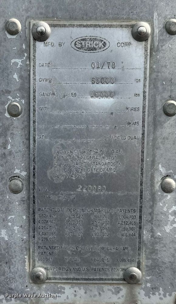 image for item DS6434 1978 Strick  dry van trailer