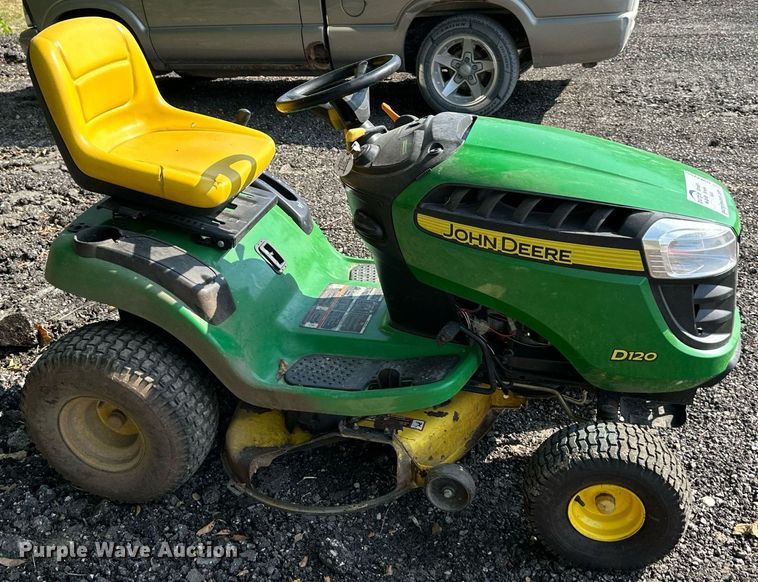 image for item DW2755 John Deere D120  lawn mower
