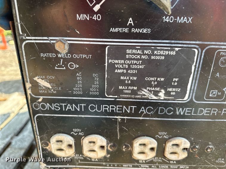 image for item DW2758 Miller Legend  welder/generator