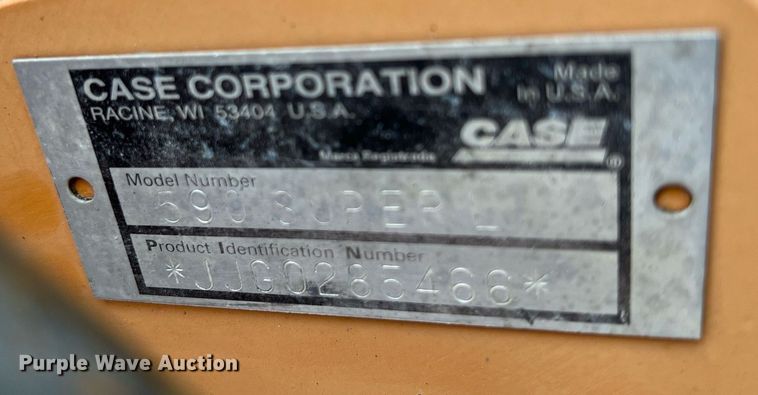 image for item DW2854 Case 590 Super L  backhoe