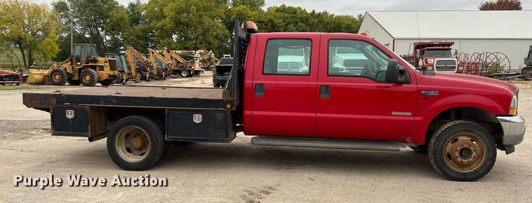 image for item DW2856 2003 Ford F450 Super Duty  Crew Cab flatbed truck