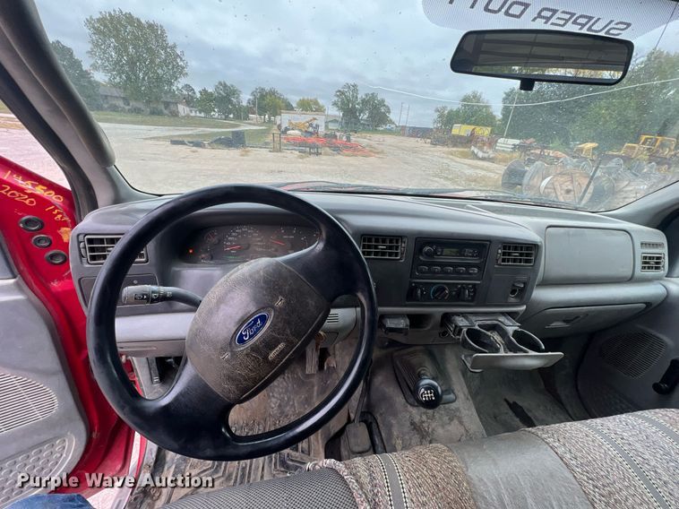 image for item DW2856 2003 Ford F450 Super Duty  Crew Cab flatbed truck