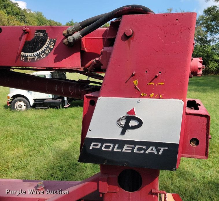 image for item HY9114 1983 Ford 8000  digger derrick truck