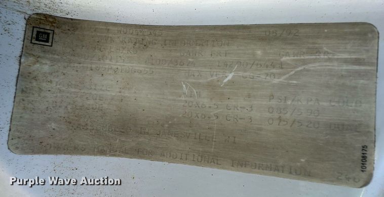 image for item IU9036 1993 Chevrolet Kodiak  rollback truck