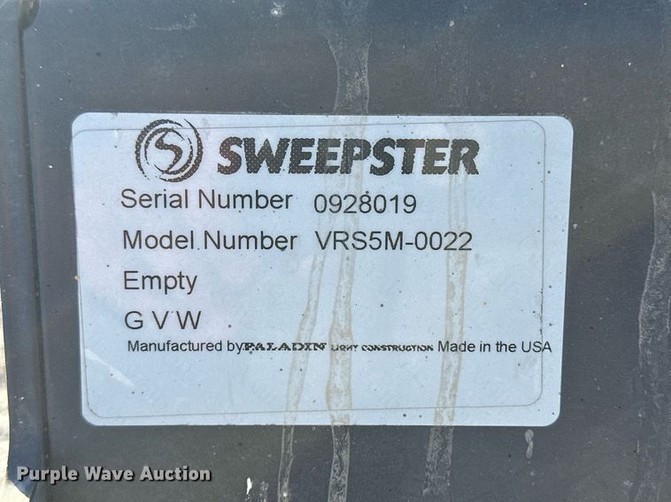 image for item IU9045 Sweepster VRS5M-0022  skid steer broom