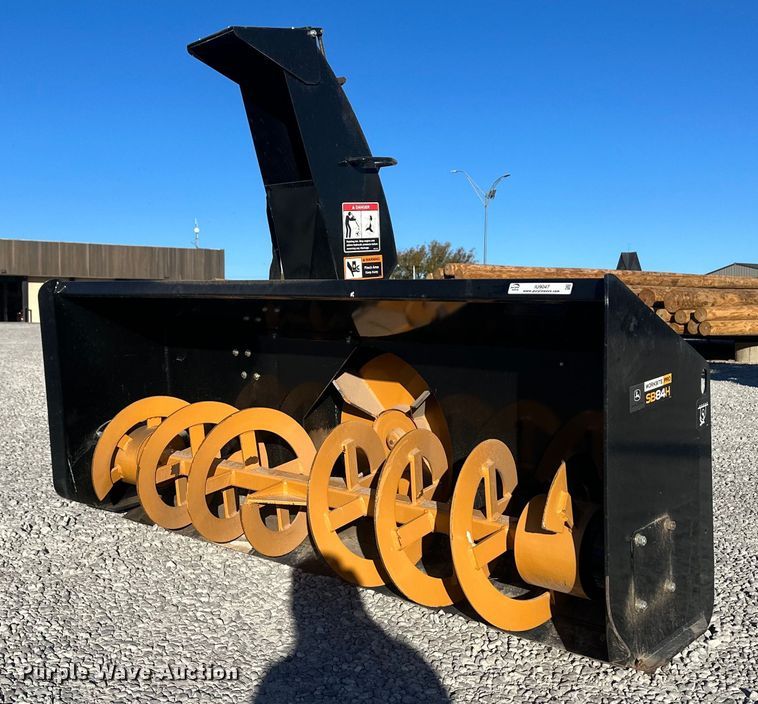 image for item IU9047 John Deere SB84H  skid steer snow blower