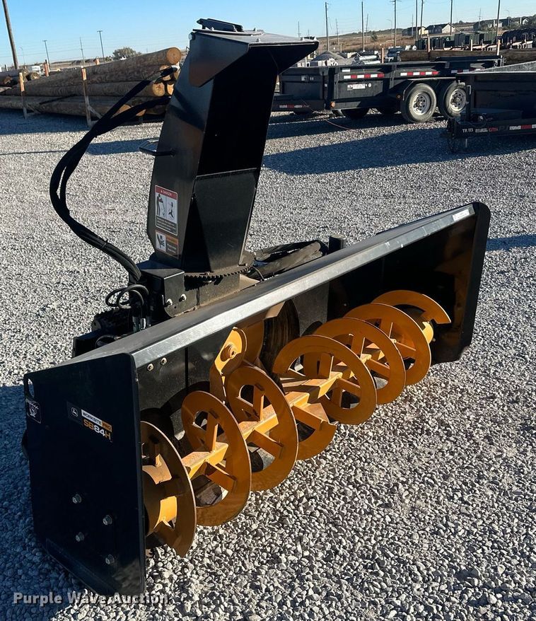 image for item IU9047 John Deere SB84H  skid steer snow blower